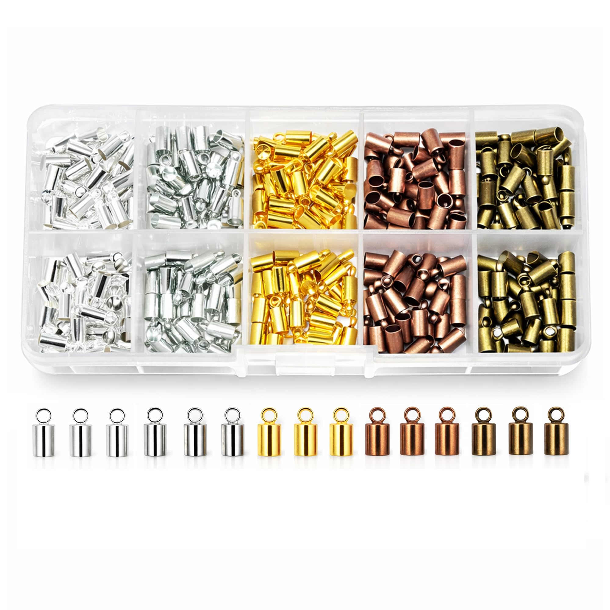 アクセサリー kinomi Amazon.com: Mandala Crafts Assorted Leather Cord End Caps for